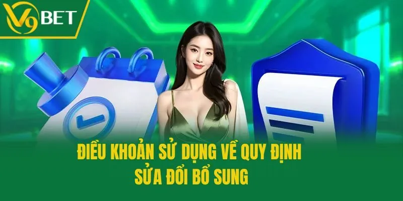Điều khoản sử dụng về quy định sửa đổi bổ sung